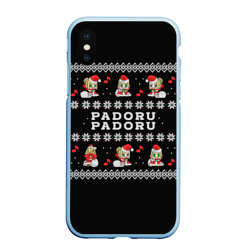 Чехол для iPhone XS Max матовый Merry christmas padoru