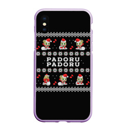 Чехол для iPhone XS Max матовый Merry christmas padoru