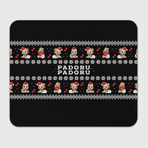 Прямоугольный коврик для мышки Merry christmas padoru meme