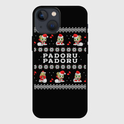 Чехол для iPhone 13 mini Merry christmas padoru