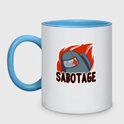 Кружка двухцветная Among Us Sabotage