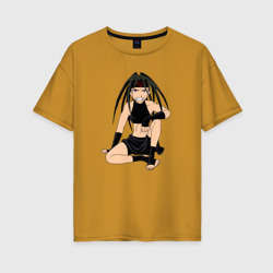 Женская футболка хлопок Oversize Энви Боттом/Зависть