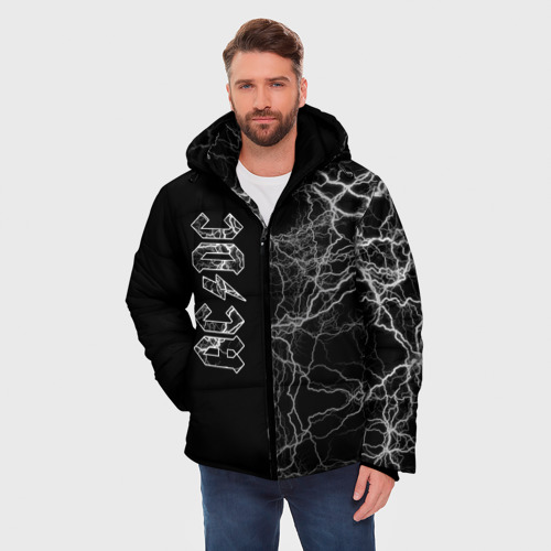 Мужская зимняя куртка 3D AC/DC, цвет черный - фото 3