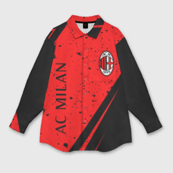 Женская рубашка oversize 3D AC Milan Милан