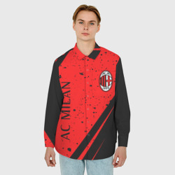 Мужская рубашка oversize 3D AC Milan Милан - фото 2