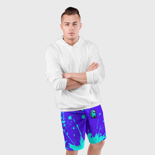 Мужские шорты спортивные Among Us Амонг АС, цвет 3D печать - фото 5
