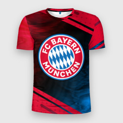 Мужская футболка 3D Slim FC Bayern Бавария