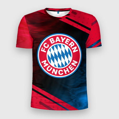 Мужская футболка 3D Slim FC Bayern Бавария, цвет 3D печать