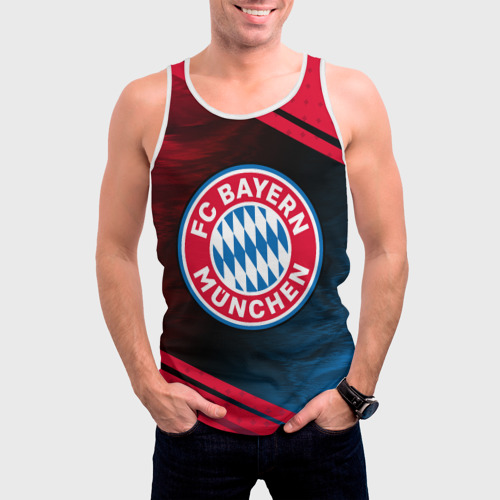 Мужская майка 3D FC Bayern Бавария, цвет 3D печать - фото 3