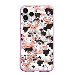 Чехол для iPhone 11 Pro Max матовый Коровы