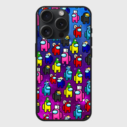 Чехол силиконовый для Apple iPhone 15 Pro матовый Among Us