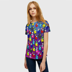 Женская футболка 3D Among Us - фото 2