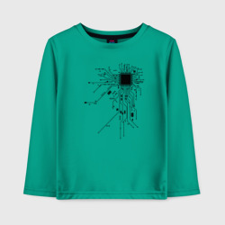 Детский лонгслив хлопок Сердце чип