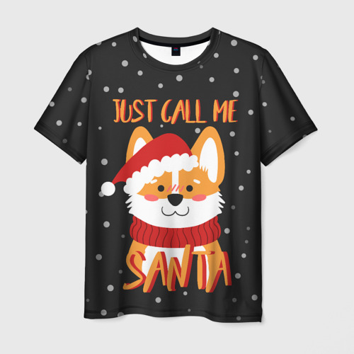 Мужская футболка 3D Just Call Me Santa