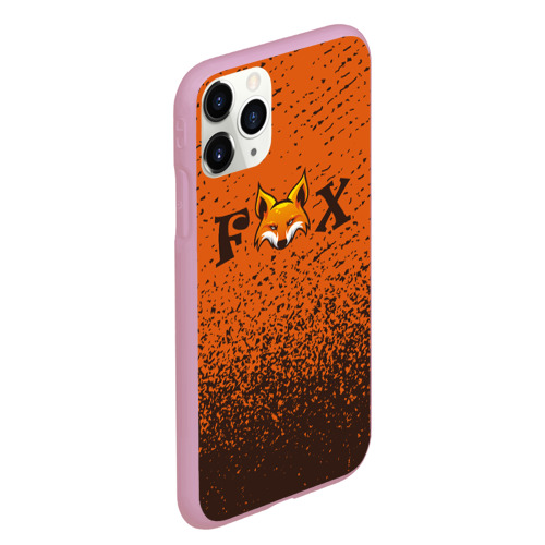 Чехол для iPhone 11 Pro Max матовый с принтом FOX, вид сбоку #3