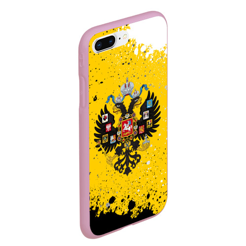 Чехол для iPhone 7Plus/8 Plus матовый Российская Империя, цвет розовый - фото 3