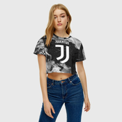 Женская футболка Crop-top 3D Juventus Ювентус - фото 2