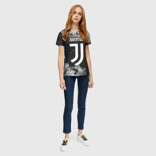 Женская футболка 3D Juventus Ювентус, цвет 3D печать - фото 5