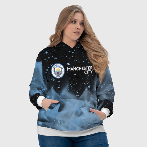 Женская толстовка 3D Manchester city Манчестер Сити, цвет 3D печать - фото 6