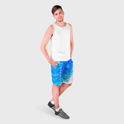 Мужские шорты 3D с принтом NISSAN / Ниссан, фото на моделе #1