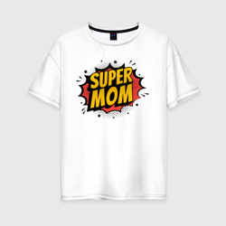 Женская футболка хлопок Oversize Супер Мама