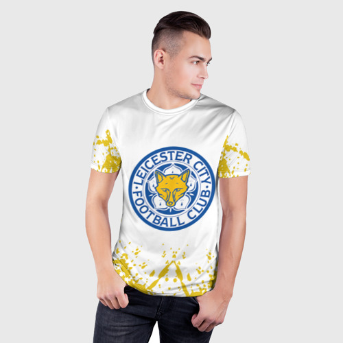 Мужская футболка 3D Slim Leicester City, цвет 3D печать - фото 3