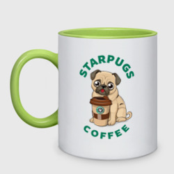 Кружка двухцветная Starpugs