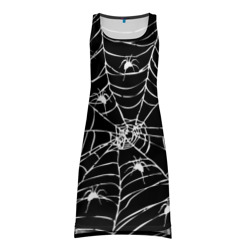 Платье-майка 3D Паутина с пауками