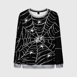 Мужской свитшот 3D Паутина с пауками