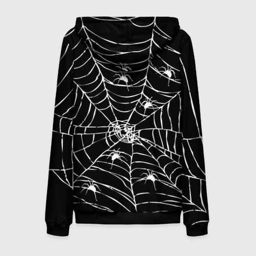 Мужская толстовка 3D на молнии Паутина с пауками, цвет черный - фото 2
