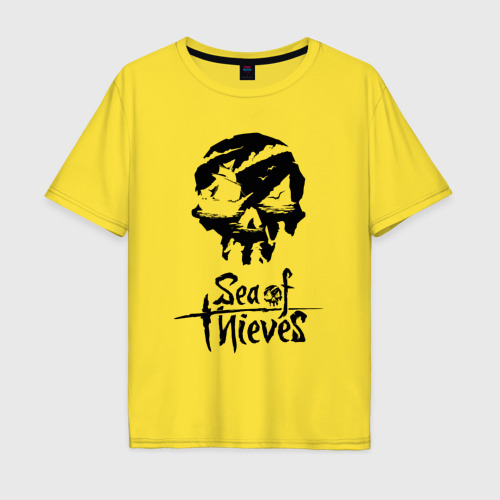 Мужская футболка хлопок Oversize с принтом SEA OF THIEVES, вид спереди #2