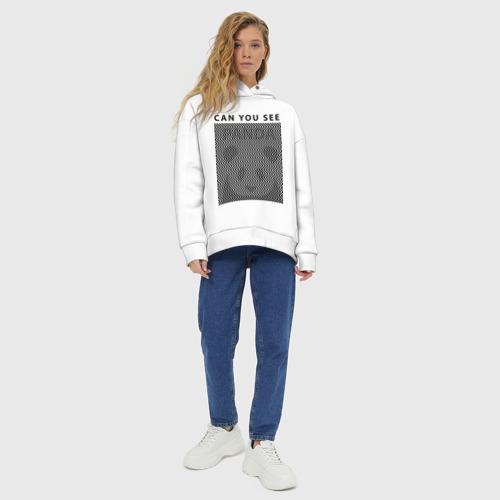 Женское худи Oversize хлопок Panda - фото 6