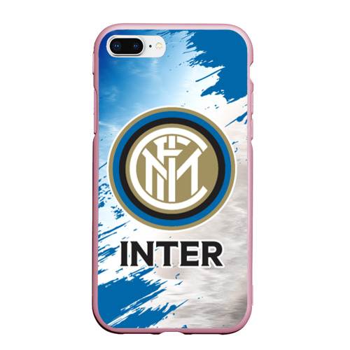 Чехол для iPhone 7Plus/8 Plus матовый INTER / Интер, цвет розовый