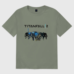 Женская футболка хлопок Oversize Titanfall 2