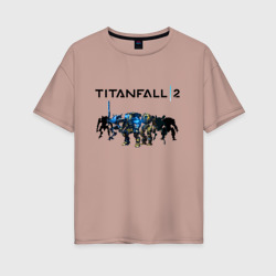 Женская футболка хлопок Oversize Titanfall 2