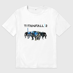Женская футболка хлопок Oversize Titanfall 2