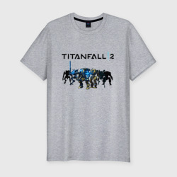 Мужская футболка хлопок Slim Titanfall 2