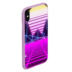 Чехол для iPhone XS Max матовый Synthwave - фото 2