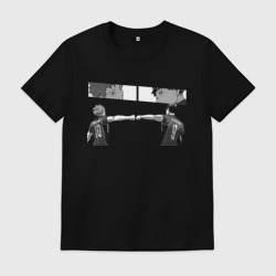 Мужская футболка хлопок Хината и Кагеяма