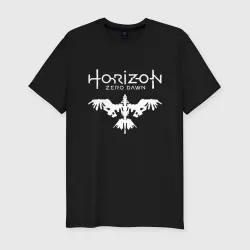 Мужская футболка хлопок Slim Horizon Zero Dawn