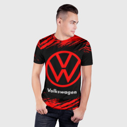 Мужская футболка 3D Slim Volkswagen Фольксваген - фото 2