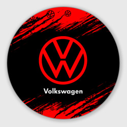Круглый коврик для мышки Volkswagen Фольксваген