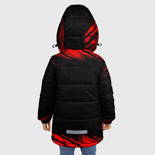 Зимняя куртка для девочек 3D Volkswagen Фольксваген, цвет красный - фото 4