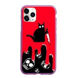 Чехол для iPhone 11 Pro Max матовый What cat