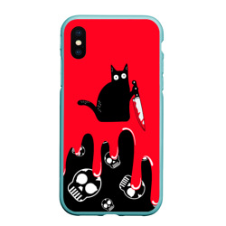 Чехол для iPhone XS Max матовый What cat