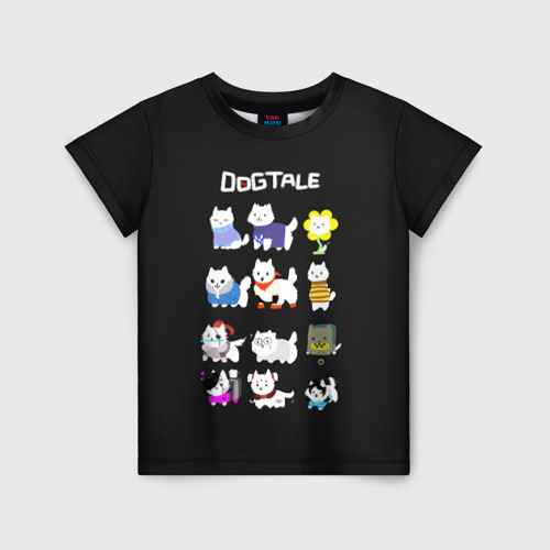 Детская футболка 3D с принтом UNDERTALE, вид спереди #2