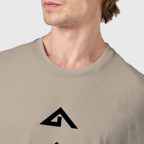 Мужская футболка хлопок Horizon Zero Dawn, цвет миндальный - фото 6