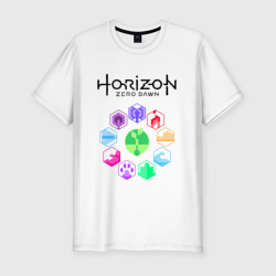 Мужская футболка хлопок Slim Horizon Zero Dawn