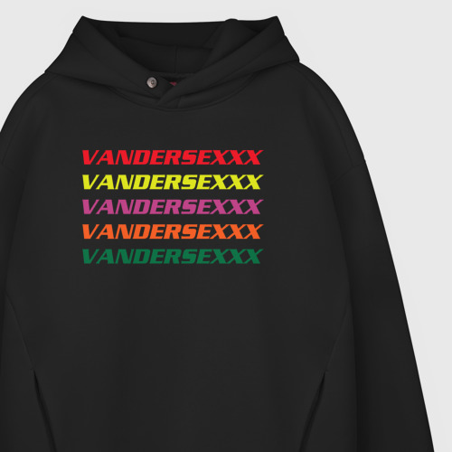 Мужское худи Oversize хлопок Vandersexxx, цвет черный - фото 4