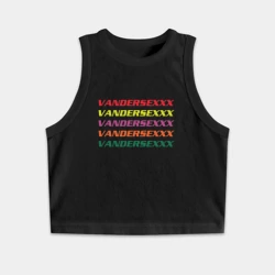 Женская укороченная майка-топ хлопок Vandersexxx